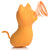 XR Brands® Shegasm™ Sucky Kitty Silicone Clitoral Stimulator Orange - Rolik®