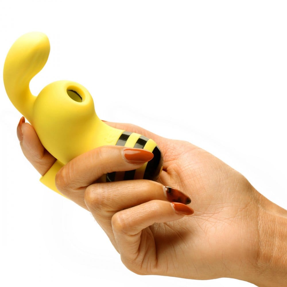 XR Brands® Shegasm™ Sucky Bee Clitoral Stimulating Finger Vibe - Rolik®