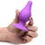 XR Brands® Squeeze-It™ Squeezable Tapered Anal Plug Medium Purple - Rolik®