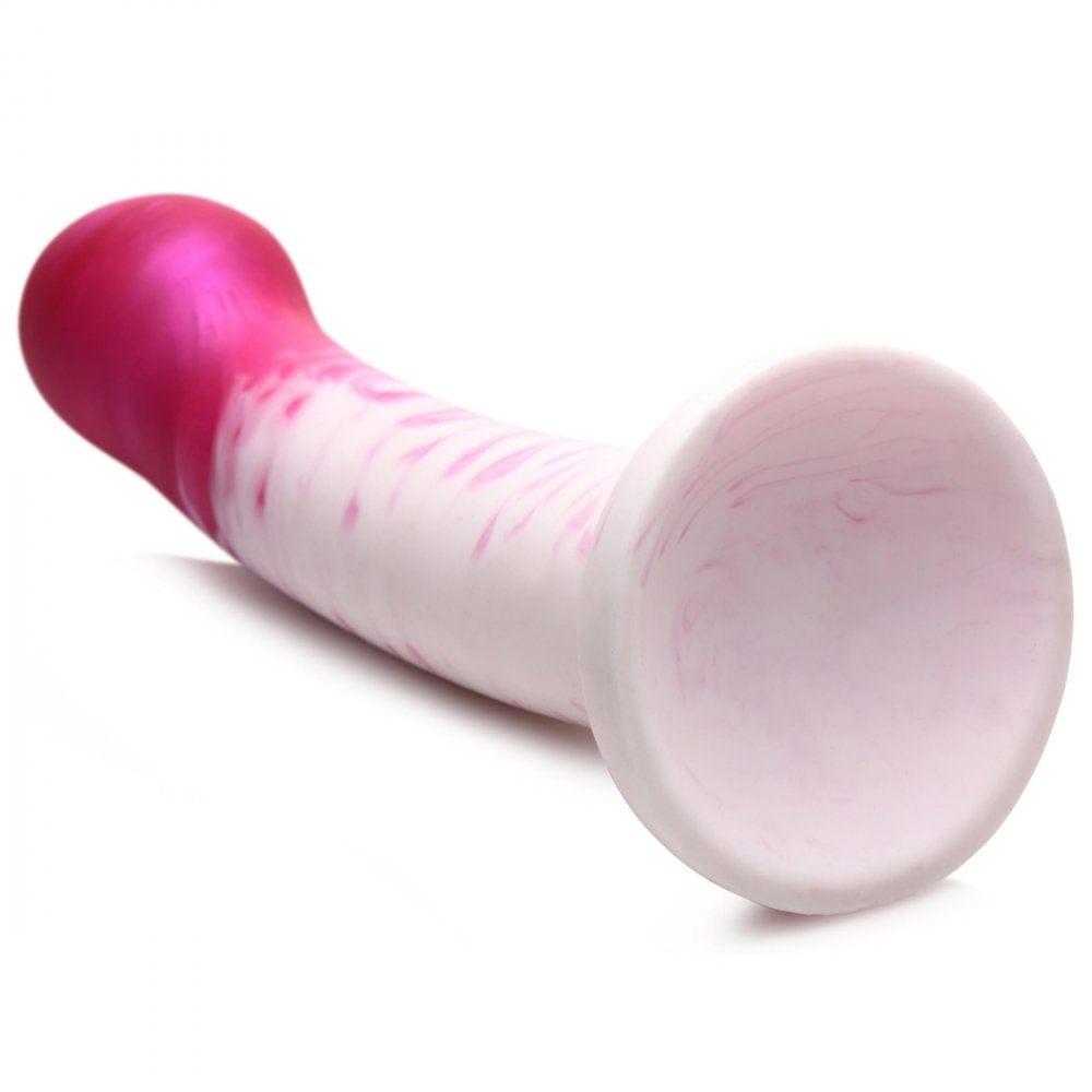XR Brands® Strap U® G-Swirl G-Spot Silicone Dildo Pink - Rolik®