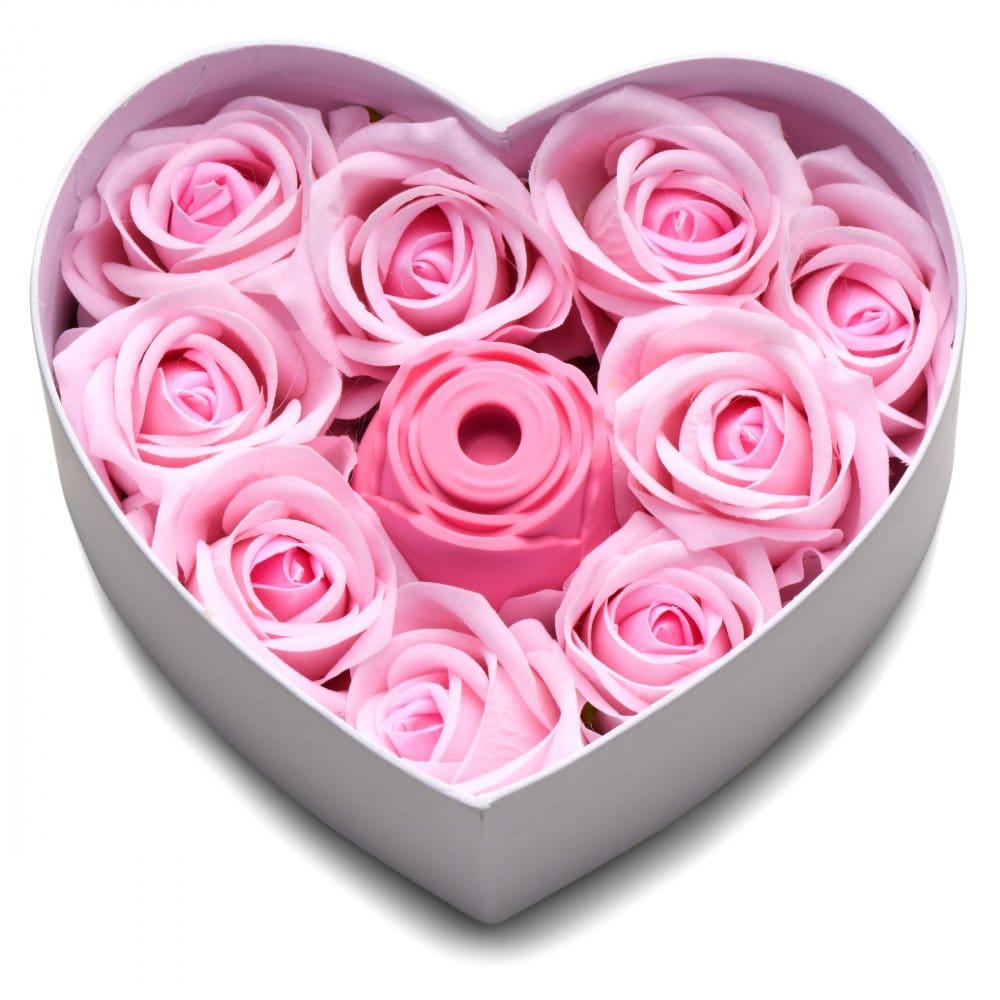 XR Brands® Bloomgasm™ The Rose Lover's Clit Suction Rose Vibe Gift Box Pink - Rolik®