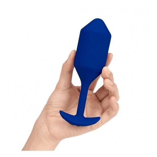 b-Vibe™ Vibrating Snug Plug 4 (XL) Navy Blue - Rolik®