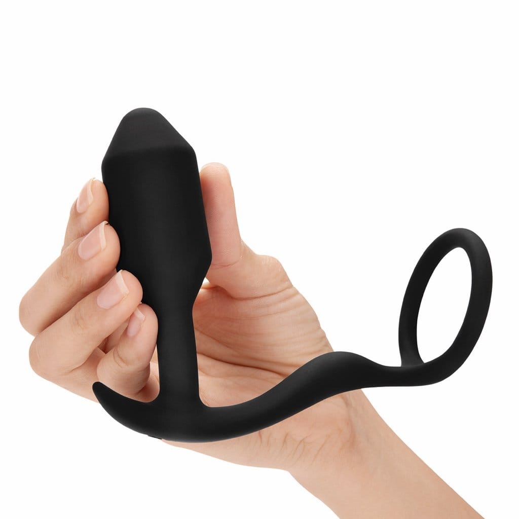 B - Vibe™ Snug & Tug Weighted Silicone Plug and C - Ring - Rolik®