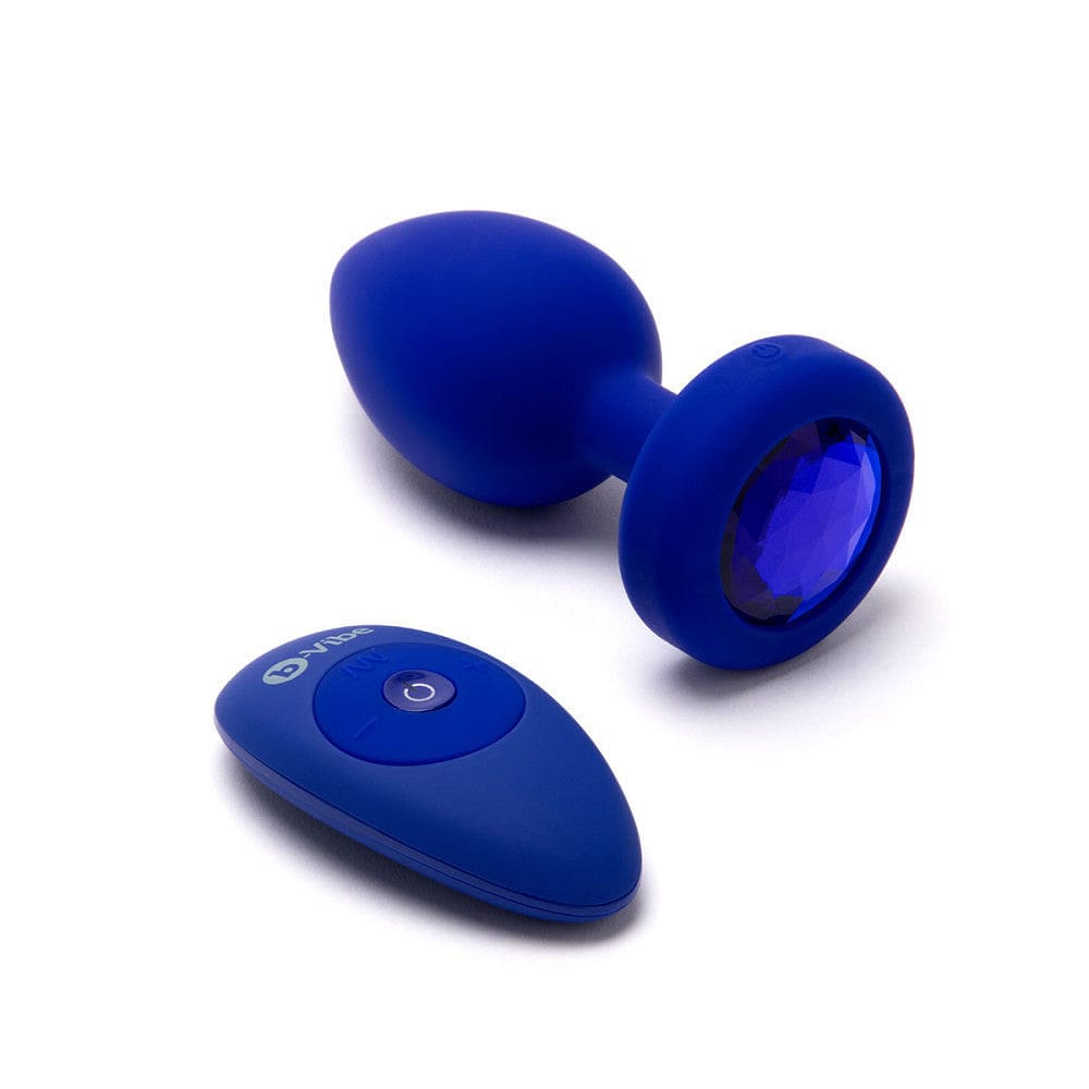 B - Vibe™ Vibrating Jewel Plug L/XL - Rolik®