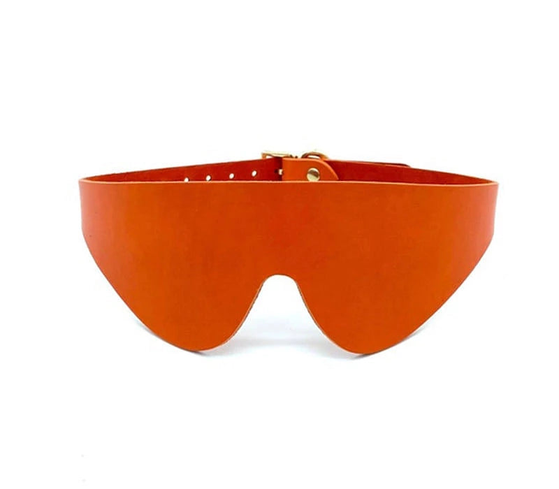 Lulexy Mona Leather Blindfold Orange - Rolik®