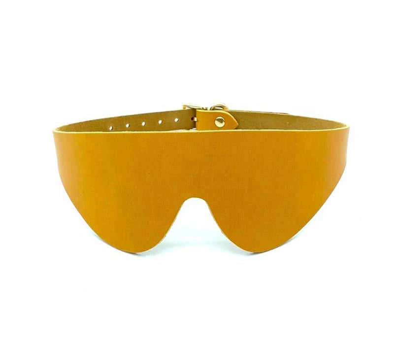 Lulexy Mona Leather Blindfold Yellow - Rolik®