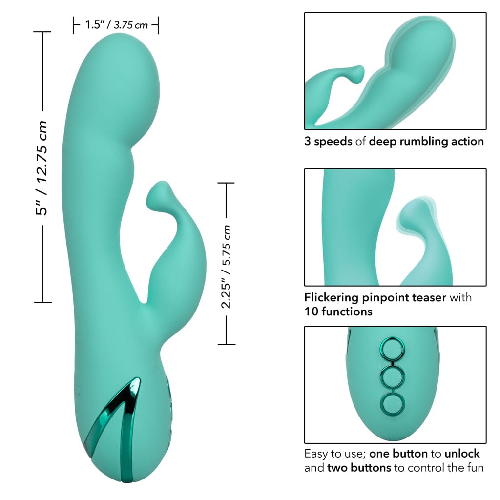 California Dreaming® Tahoe Temptation Pinpoint Teaser Vibrator - Rolik®