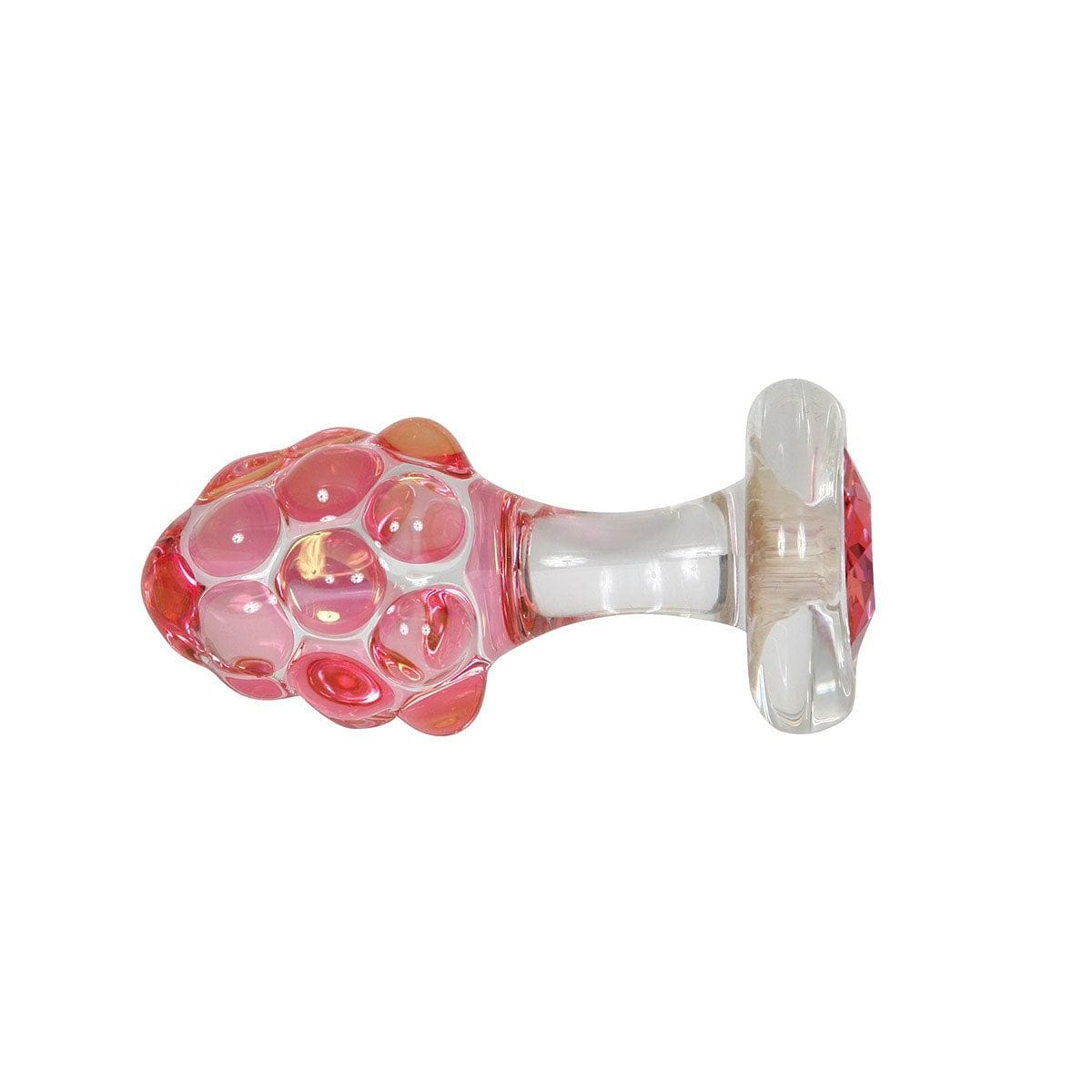 Crystal Delights Pineapple Delight Glass Plug w Pink Crystal - Rolik®