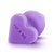 Blush Novelties® Naughtier Candy Heart Plug Eff Mee 4.25 Inch Purple - Rolik®