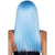 24" Long Straight Bang Wig Blue