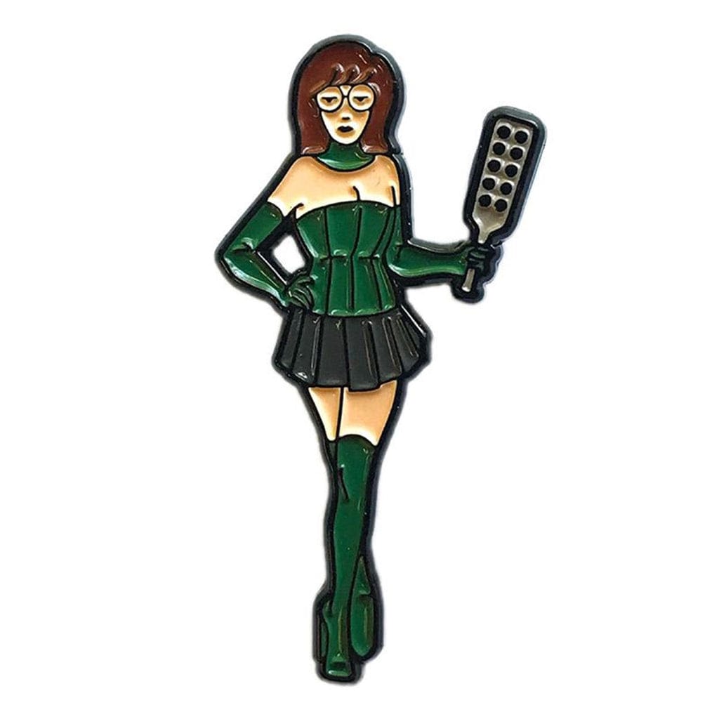 Geeky and Kinky Mistress D Paddle Enamel Pin - Rolik®