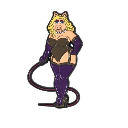 Geeky and Kinky Mistress Pig Enamel Pin - Rolik®