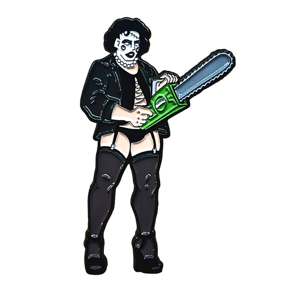 Geeky and Kinky Rocky Chainsaw Face Enamel Pin - Rolik®