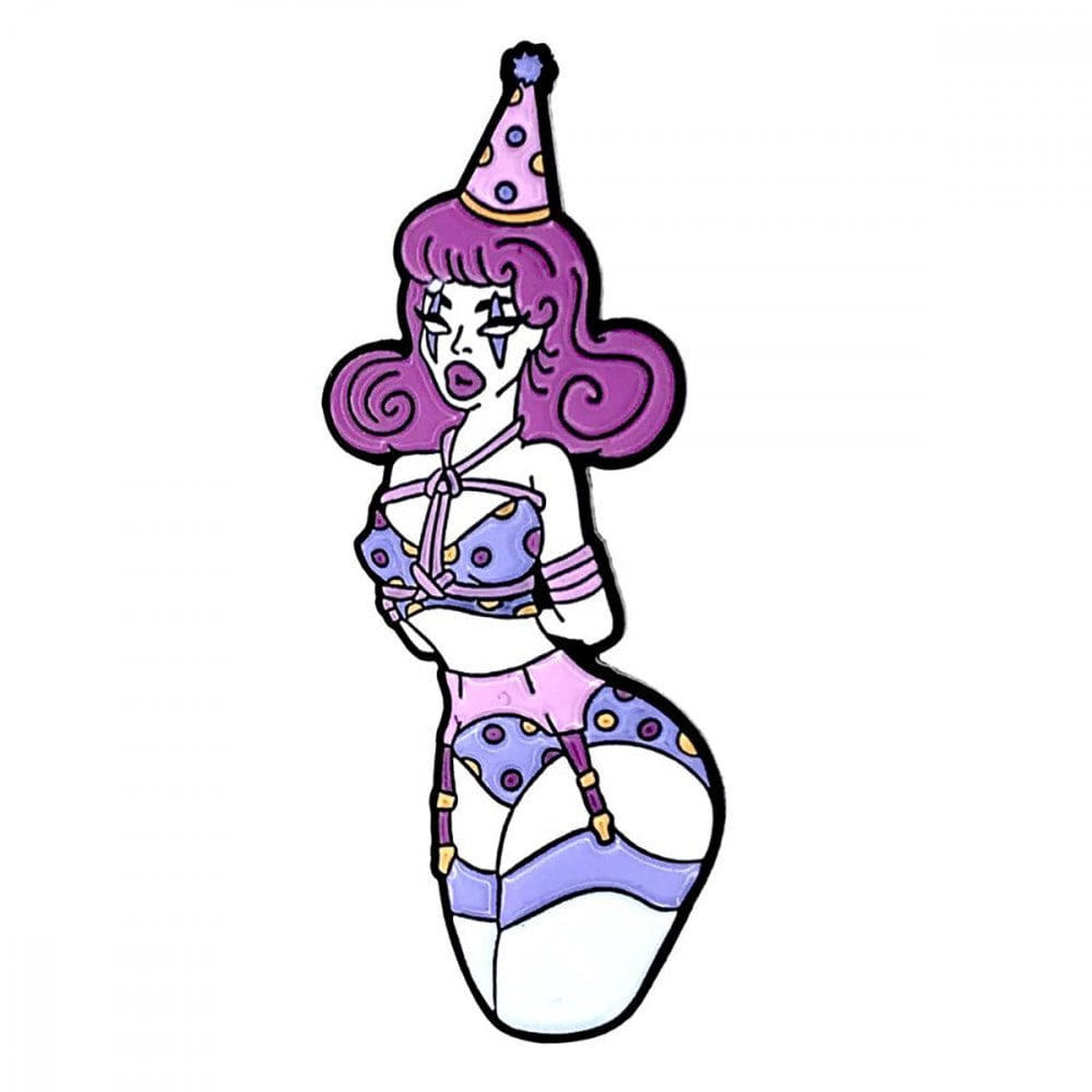 Geeky and Kinky Rope Clown Enamel Pin - Rolik®