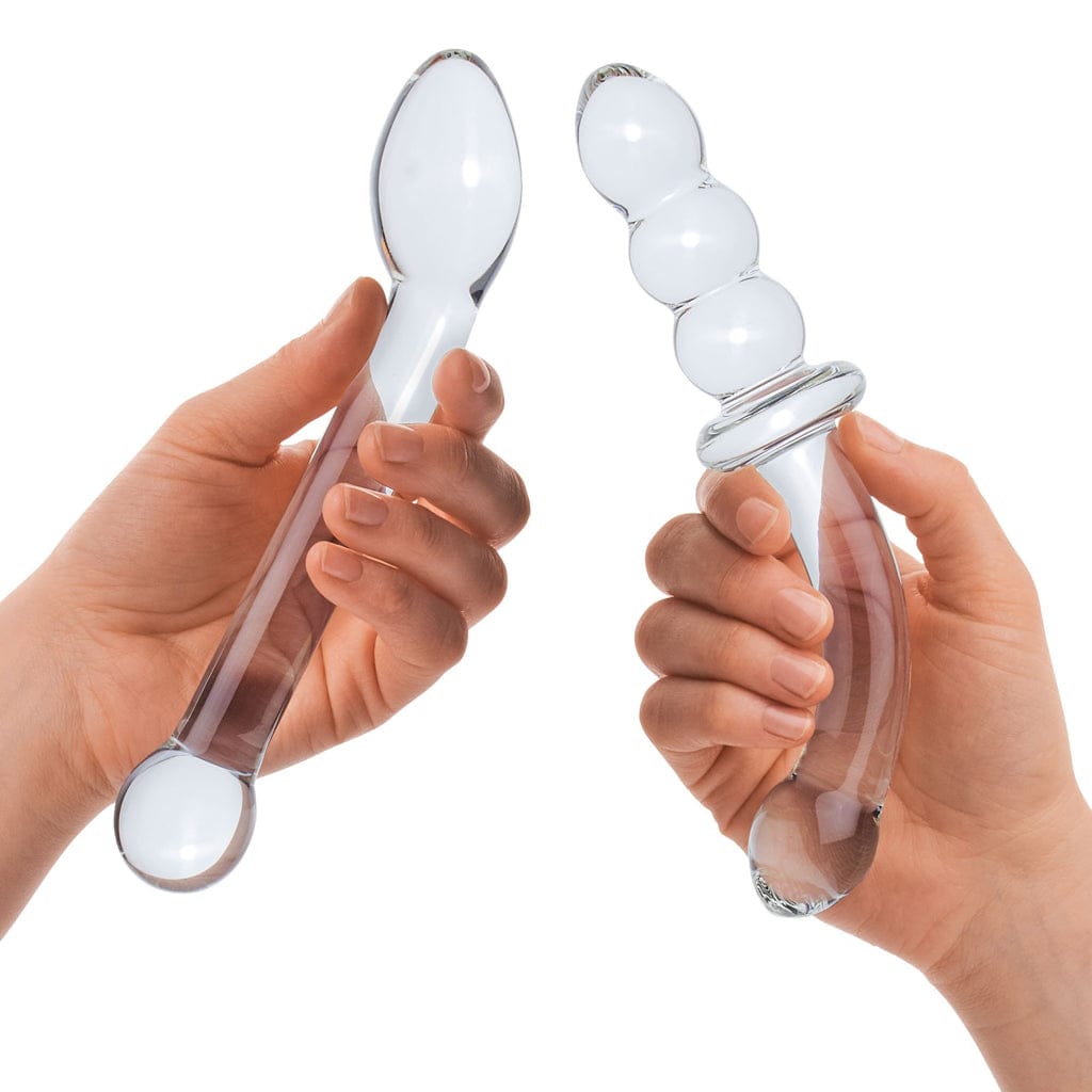 gläs G - Spot Pleasure Glass Dildo and Butt Plug Set - Rolik®