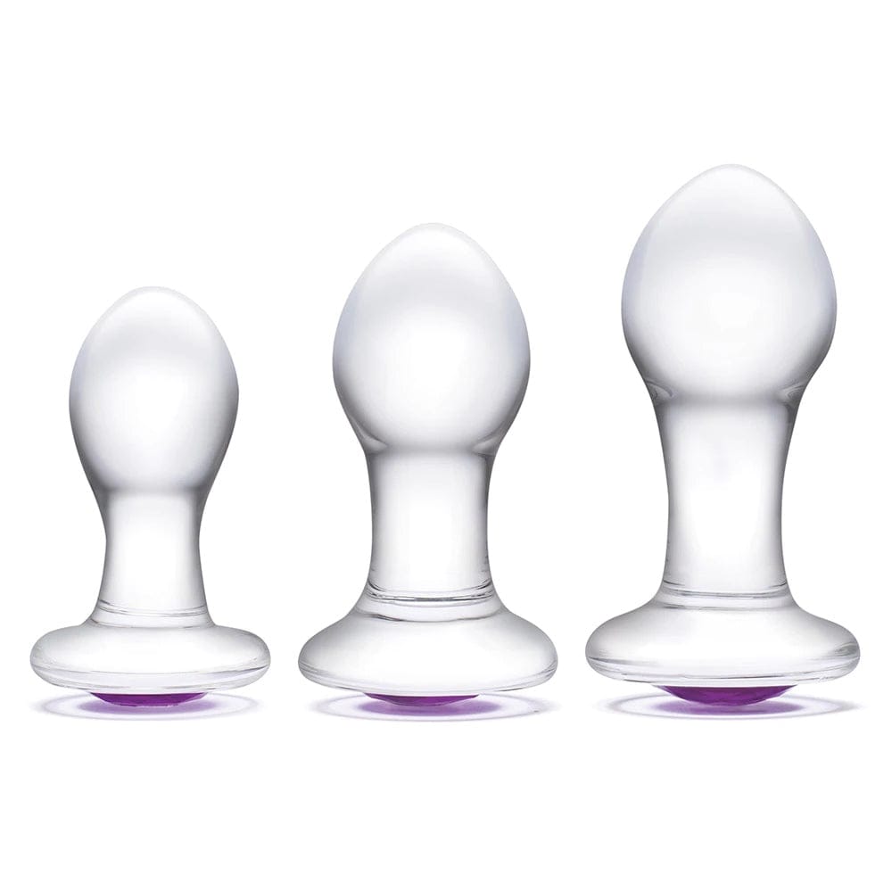 Gläs Bling Bling 3", 3.5", 4" Glass Anal Training Kit - Rolik®