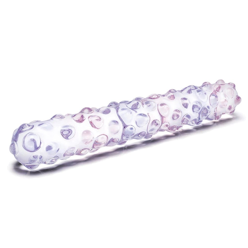 Gläs Purple Rose 9" Nubby Glass Dildo - Rolik®