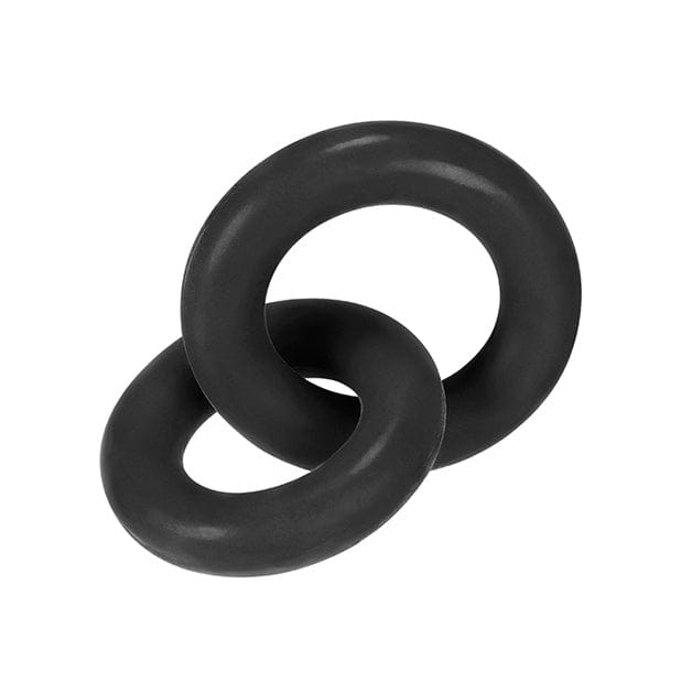 hünkyjunk Duo Linked C-Ring &amp; Ball Ring Black - Rolik®