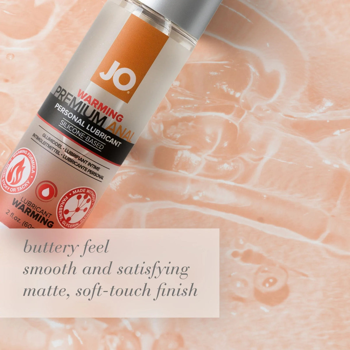 JO® Anal Premium Silicone - Based Warming Lubricant - Rolik®