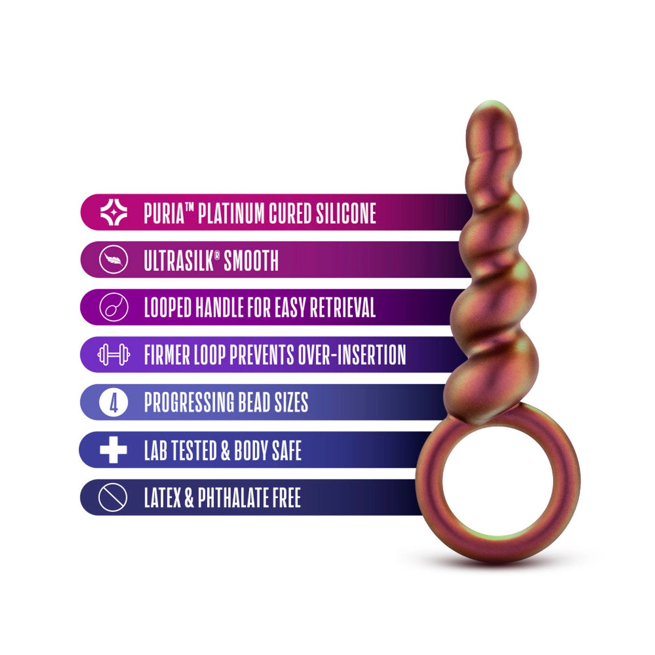 Blush Novelties® Anal Adventures Matrix Spiral Loop Plug - Rolik®