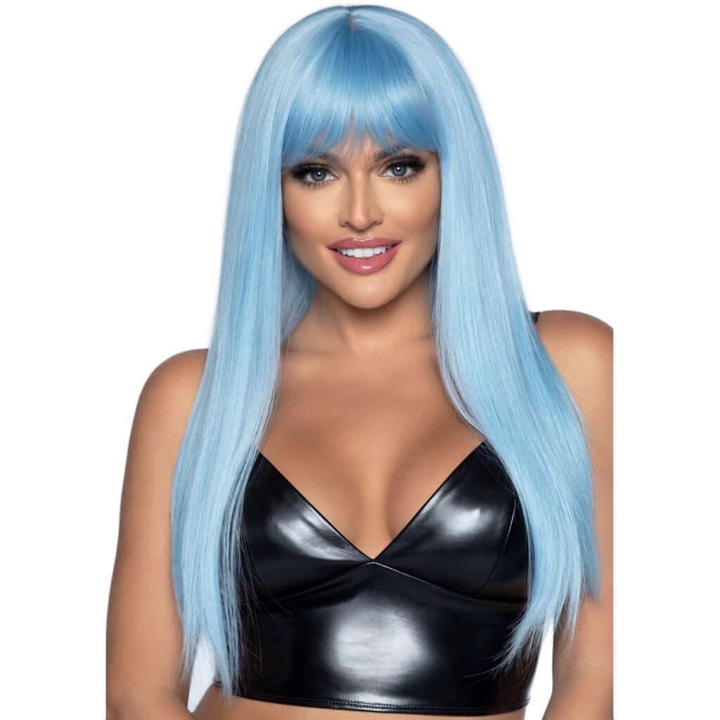 Leg Avenue® 24" Long Straight Bang Wig Blue