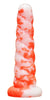 Split Peaches Orange Candy Twist Unicorn Horn Dildo Large - Rolik®