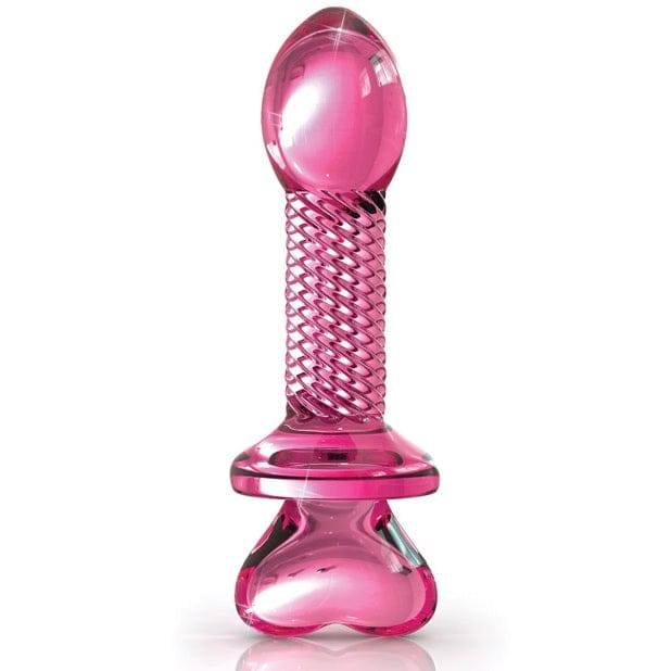 Pipedream® Icicles® No 82 Ribbed Glass Butt Plug - Rolik®