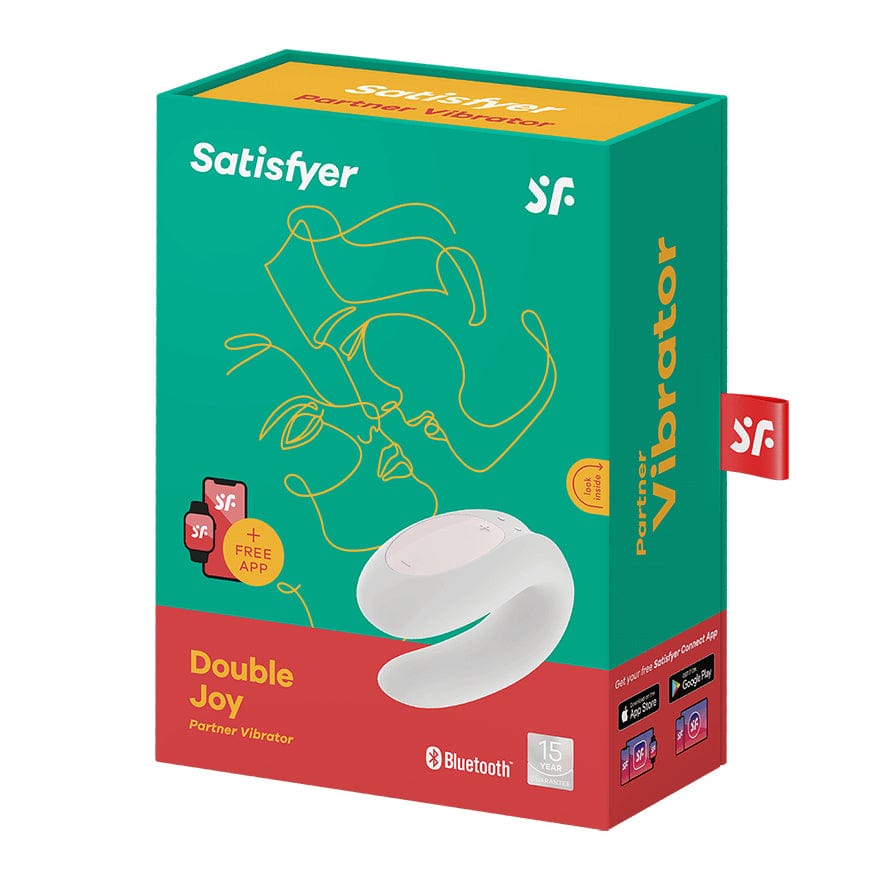 Satisfyer Double Joy Partner Smart Vibe White - Rolik®
