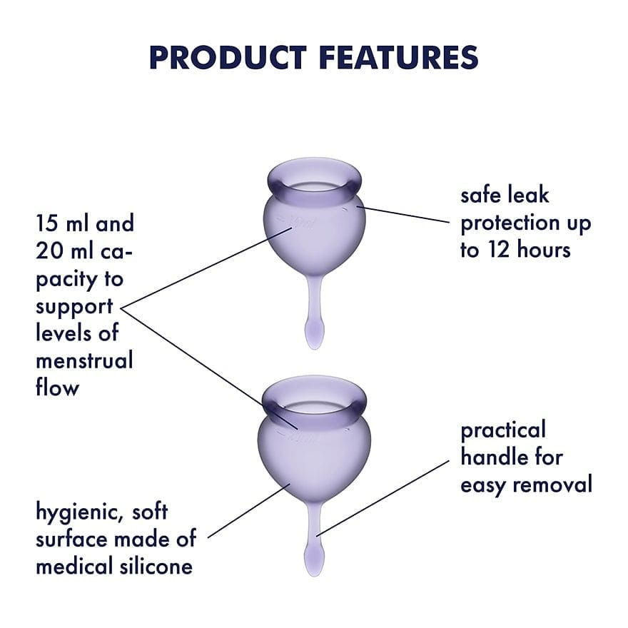 Satisfyer Feel Good Menstrual Cups Purple - Rolik®