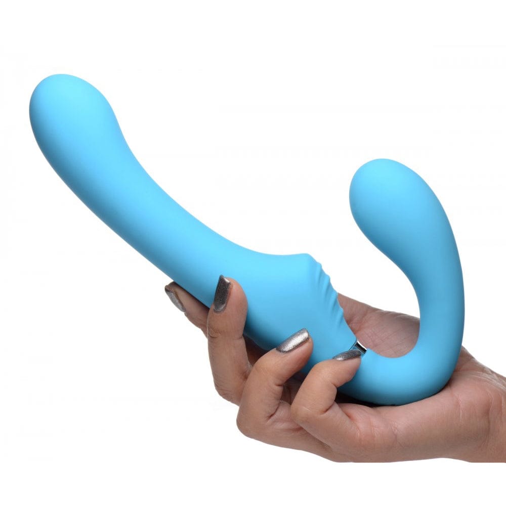 Strap U® 10X Remote Vibrating Silicone Strapless Strap - on - Rolik®