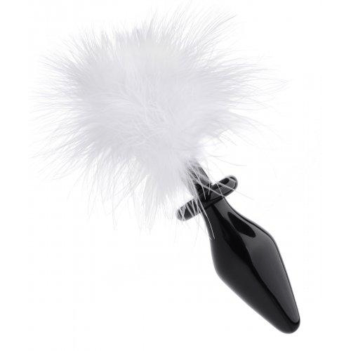 Tailz® Fluffer Bunny Tail Glass Anal Plug - Rolik®