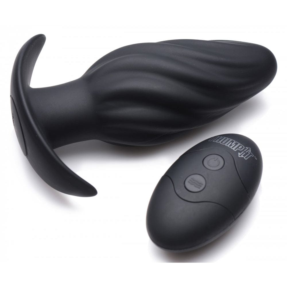 Thump It® Kinetic Thumping 7X Swirled Anal Plug - Rolik®