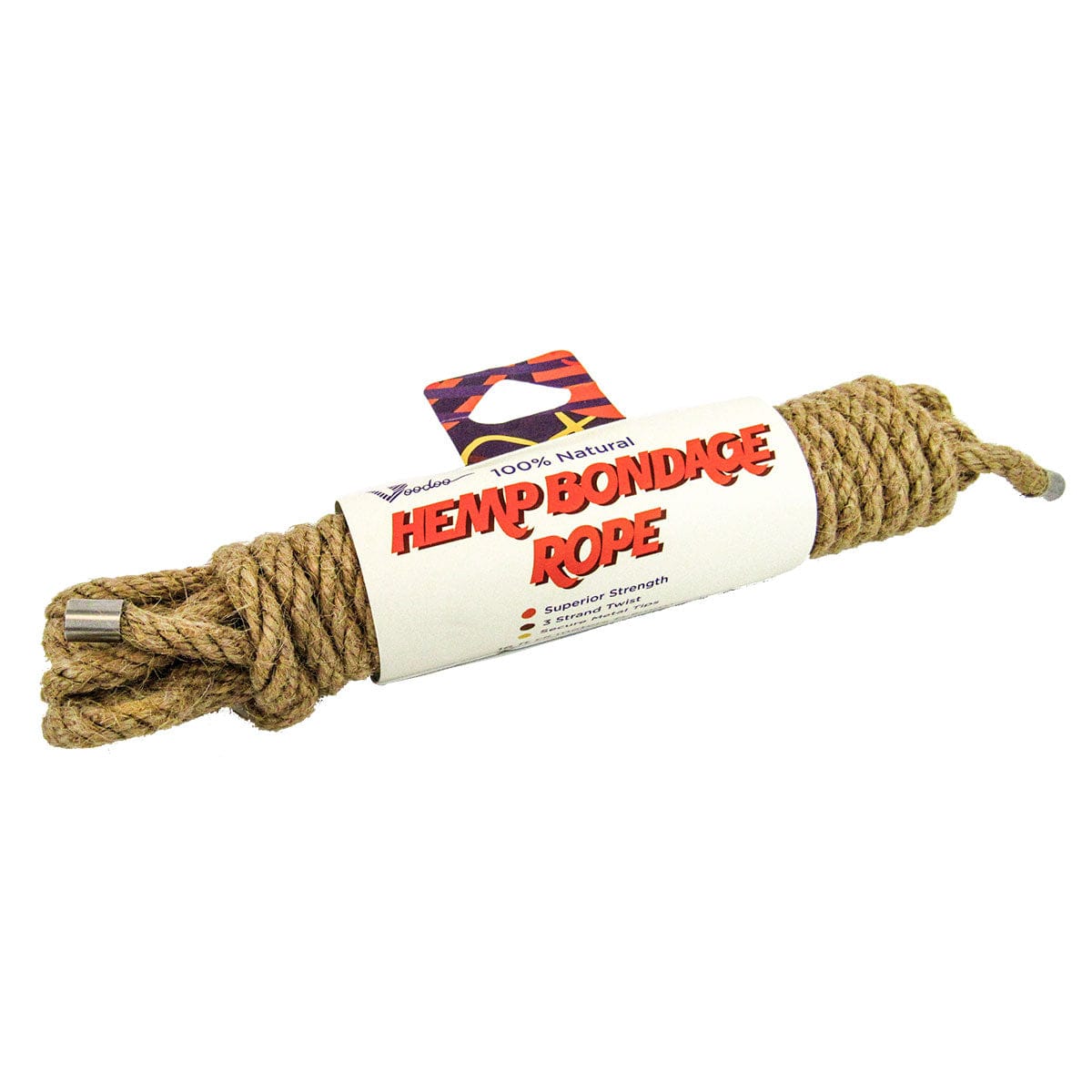 Voodoo Hemp Bondage Rope 16 Feet/5 Meters - Rolik®